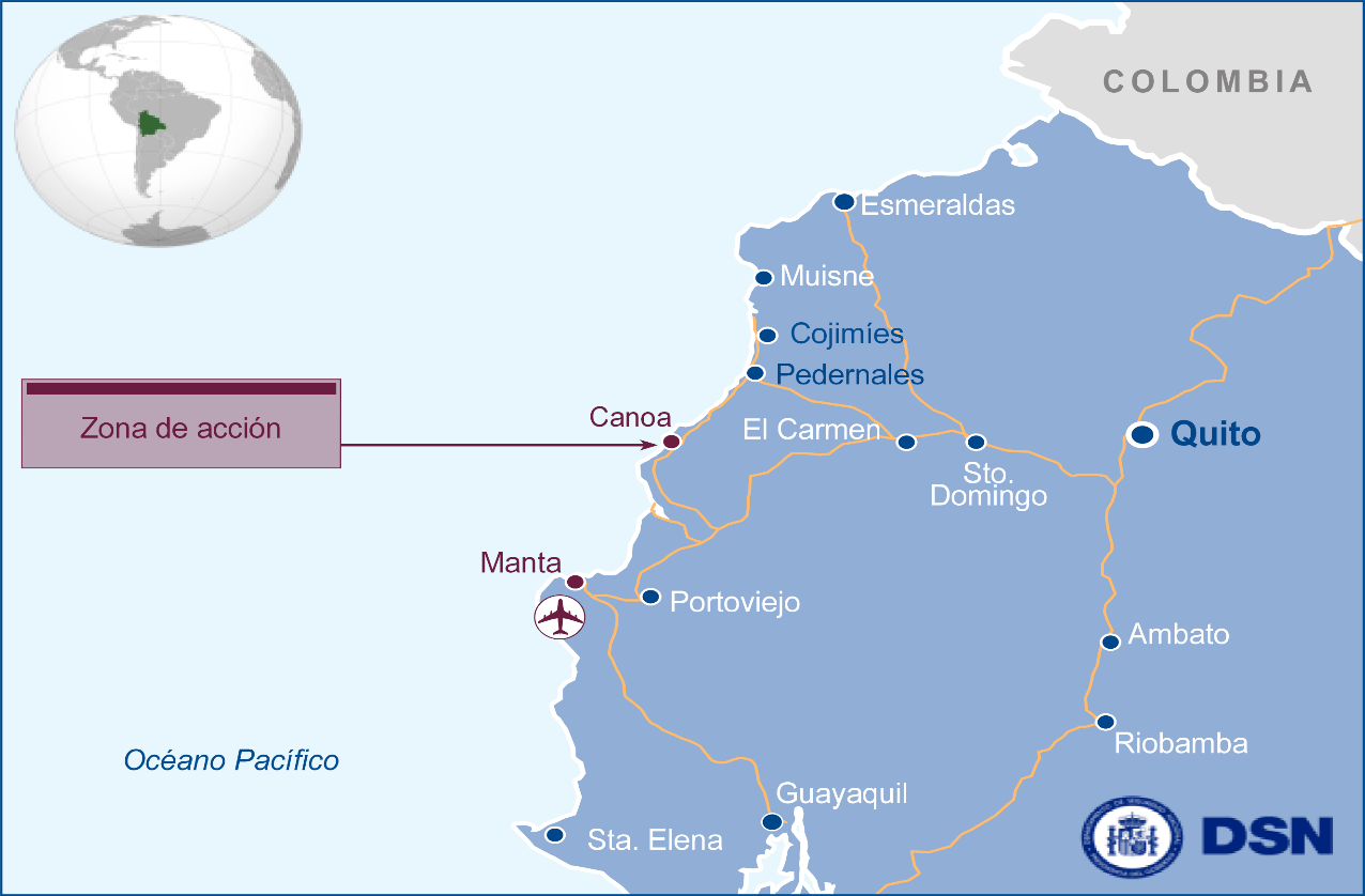 La contribución española en el terremoto de Ecuador La contribución española en el terremoto de Ecuador