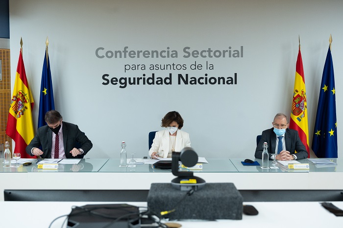 Conferencia Sectorial para asuntos de la Seguridad Nacional. Presidencia del Gobierno. 19 de mayo 2021