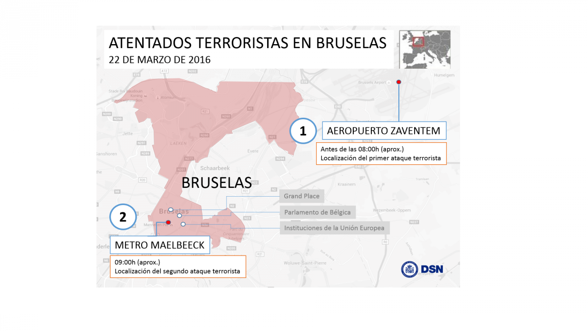 Mapa de Bruselas