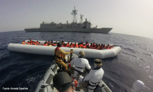 La participación de las unidades españolas desplegadas en el Mediterráneo consigue salvar a más de 9.000 personas