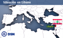 Líbano-Mapa Situación